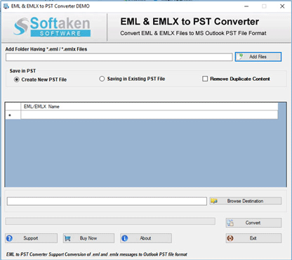 Select EML/ EMLX Files for Conversion